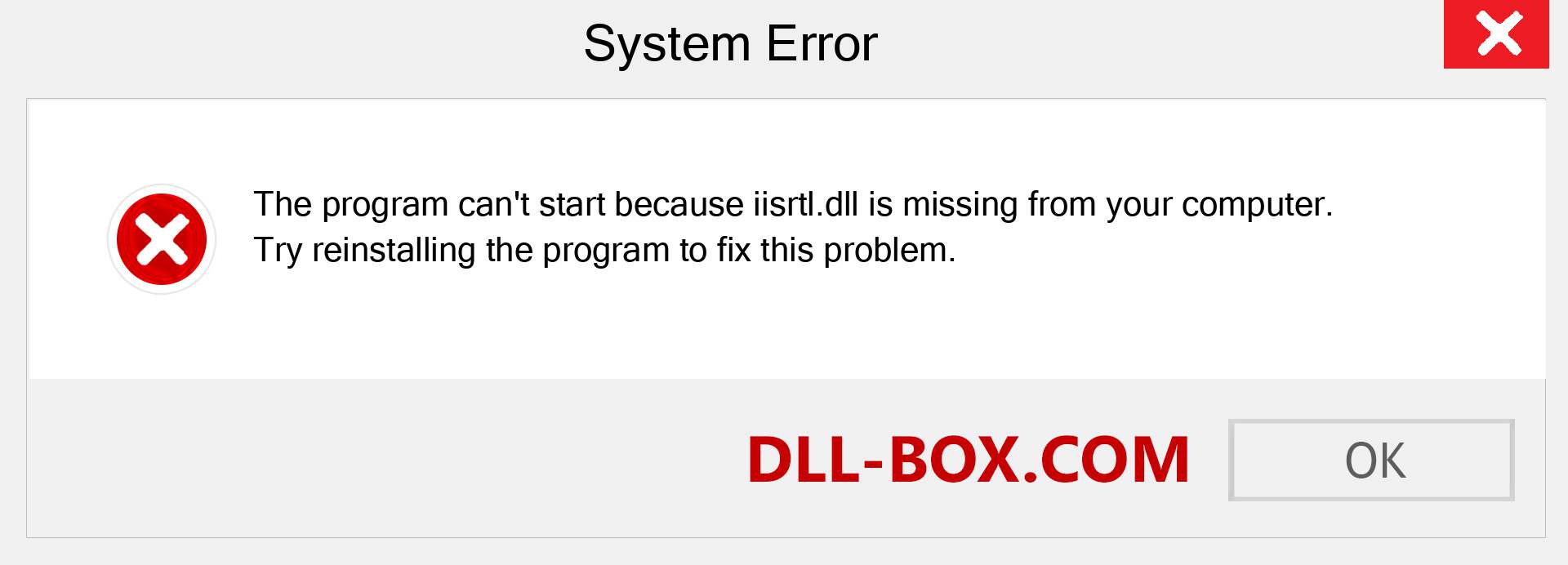  iisrtl.dll file is missing?. Download for Windows 7, 8, 10 - Fix  iisrtl dll Missing Error on Windows, photos, images
